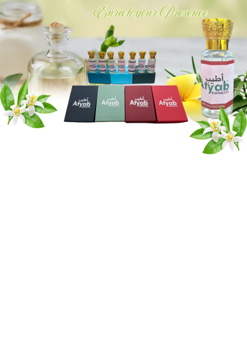 White Green And Dark Green Modern Long-Lasting Perfume Oils Poster